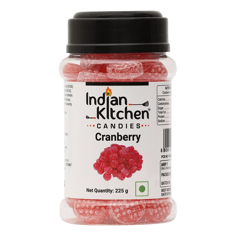 Indian Kitchen Cranberry Candy 225g - Indian Kitchen 