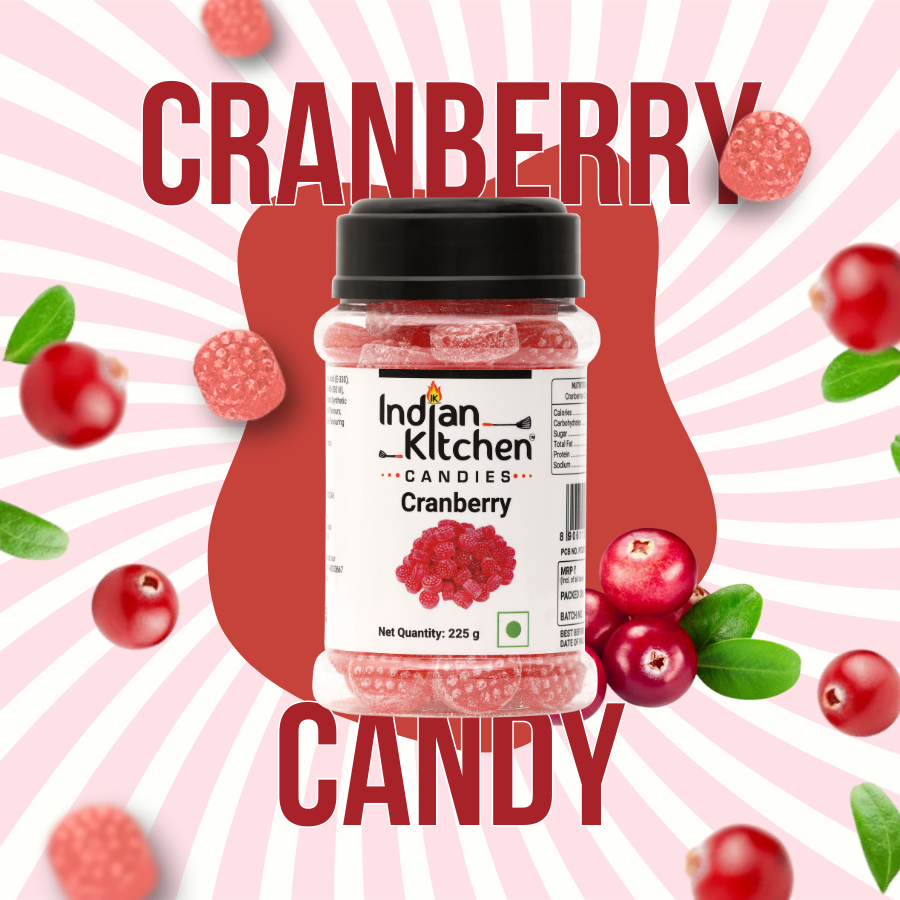 Indian Kitchen Cranberry Candy 225g