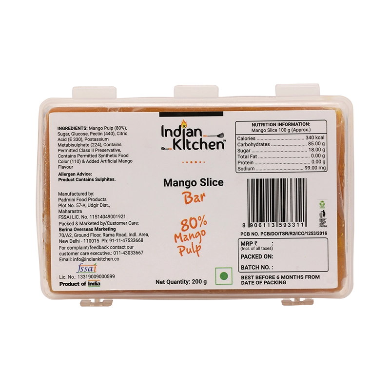 Indian Kitchen Mango Slice Bar 200g - Indian Kitchen 